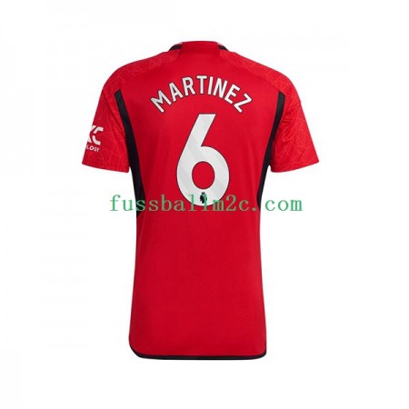 Fußballtrikots Manchester United Lisandro Martinez 6 Heim Trikotsatz 2023-2024